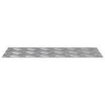vidaXL Plaques de damier en aluminium 2 Pièces Antidérapant 50x20 cm