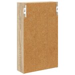 vidaXL Armoire murale de salle de bain Chêne Sonoma 30 x 10 x 50 cm