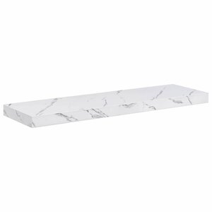 vidaXL Étagère Murale Montage mural Marbre blanc 80 x 23 5 x 3 8 cm