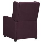 vidaXL Fauteuil électrique de massage Violet Tissu