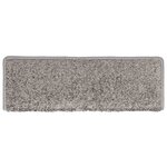 vidaXL Tapis d'escalier 30 pièces 65 x 21 x 4 cm Gris Bord rectangulaire