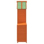 vidaXL Ensemble de remise à outils de jardin 2 Pièces marron pin massif