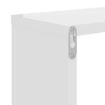 vidaXL Étagères murales 2 Pièces blanc brillant bois d'ingénierie