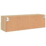 vidaXL Meuble TV mural chêne sonoma 100x30x30 cm bois d'ingénierie