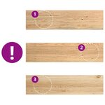 vidaXL Marches d'escalier 2 Pièces non traité bois de chêne massif