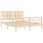 vidaXL Cadre de lit sans matelas bois massif