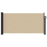 vidaXL Auvent latéral rétractable beige 100x500 cm