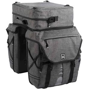 Willex sacoche de vélo avec haut amovible xl 1200 65l anthracite 13413