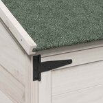 vidaXL Abri de jardin Blanc 106 5 x 56 x 113 5 cm Bois de Sapin Massif