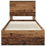 vidaXL Cadre de lit Bois ancien 100 x 200 cm Bois d'ingénierie