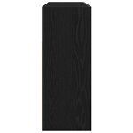 vidaXL Buffet Chêne noir 116 x 30 x 75 cm Bois d'ingénierie