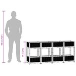 vidaXL Lit surélevé 160x40x71 cm Polypropylène