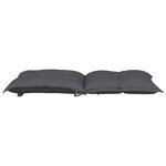 vidaXL Coussins de chaise de jardin à dossier bas lot de 2 anthracite