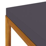 vidaXL Salon de jardin 3 Pièces avec coussin Bois d'acacia solide