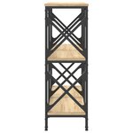 vidaXL Table console chêne sonoma 100x28x80 5 cm bois d'ingénierie