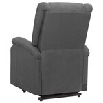 vidaXL Fauteuil de massage inclinable Gris foncé Tissu