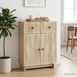 vidaXL Buffet Chêne Sonoma 66 x 34 5 x 90 cm Bois d'ingénierie