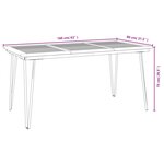 vidaXL Ensemble à manger de jardin 7 Pièces bois d'acacia solide et métal