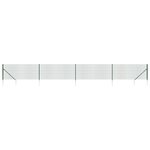 vidaXL Clôture en treillis métallique et piquet d'ancrage vert 0 8x10m