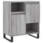 vidaXL Buffet Sonoma gris 60x35x70 cm Bois d'ingénierie