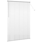 vidaXL Store de Fenêtre avec des rideaux Manuel Argent Aluminium