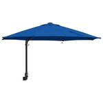 vidaXL Parasol de jardin 248 x 248 x 148 cm Polyester et Acier Azur