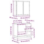 vidaXL Ensemble de meubles de salle de bain 2 Pièces chêne sonoma