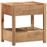 vidaXL Table d'appoint avec tiroir Marron 43 x 32 x 46 cm