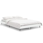 vidaXL Cadre de lit sans matelas blanc 120x190 cm bois d'ingénierie