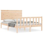 vidaXL Cadre de lit sans matelas 140x200 cm bois massif de pin