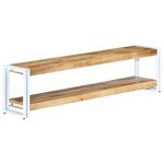 vidaXL Meuble TV 150x30x40 cm Bois massif de manguier