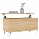 vidaXL Table basse Chêne sonoma 90x44 5x45 cm Bois d'ingénierie