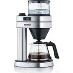 SEVERIN 5760 cafetiere filtre Café Caprice -1450 W - 1.2L - 5 programmes - arret automatique - inox brossé noir