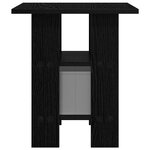 vidaXL Table de chevet Chêne noir 41 x 40 x 45 cm Bois d'ingénierie