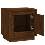 vidaXL Tables de chevet 2Pièces chêne marron 44x35x45cm bois d'ingénierie