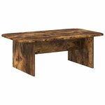 vidaXL Table basse Chêne fumé 93 x 53 x 33 cm Bois d'ingénierie
