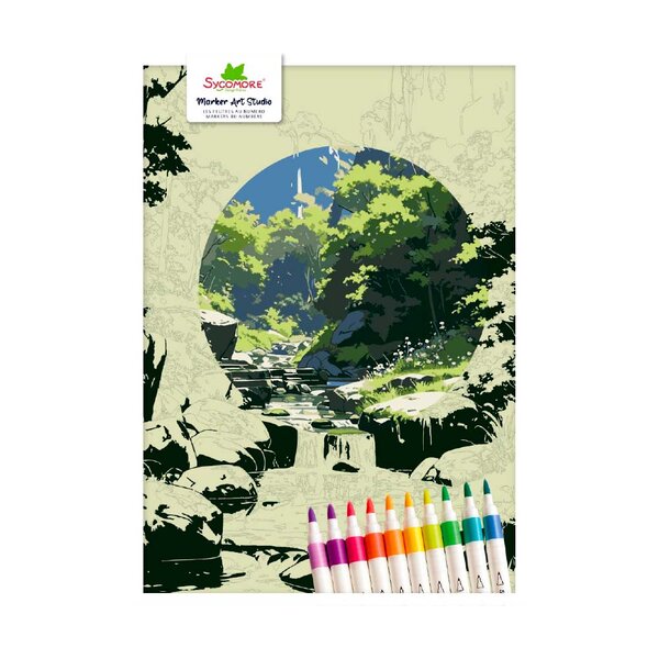 Marker art Studio - Peinture au numero - Paysages Nippon 2