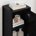 vidaXL Buffet Chêne noir 43 x 36 x 75 5 cm Bois d'ingénierie