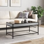 vidaXL Table basse avec LED infini sonoma gris 90x50x41 cm