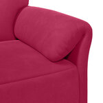 vidaXL Sofa 2 places Bordeaux 158 x 83 x 95 cm Velours