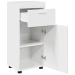 vidaXL Cabinet de salle de bain TULUM Blanc brillant 37 x 31.5 x 82 cm