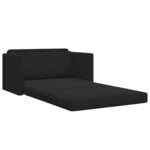 vidaXL Canapé-lit pliant Noir 124 x 71 x 78 cm Velours