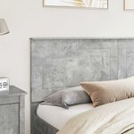 vidaXL Tête de lit Gris béton 200 cm Bois d'ingénierie