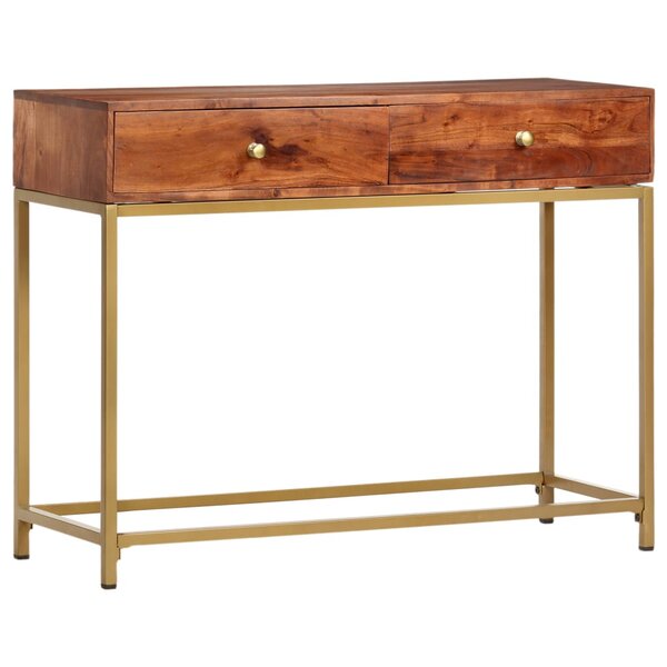 vidaXL Table console 100x35x76 cm Bois d'acacia massif