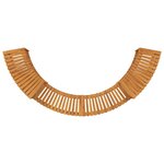 vidaXL Entourage de bain à remous Marron 252 x 112 x 55.5 cm