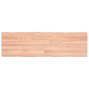 vidaXL Dessus de table bois massif traité bordure assortie