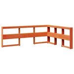 vidaXL Tête de lit de bibliothèque forme de L 135 cm bois massif pin
