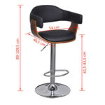 vidaXL Tabourets de bar lot de 2 similicuir