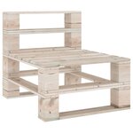 Vidaxl salon de jardin palette avec coussins 6 pièces bois de pin