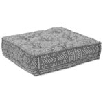 vidaXL Coussin 4 Pièces Gris clair 70 x 70 x 54 cm Polyester